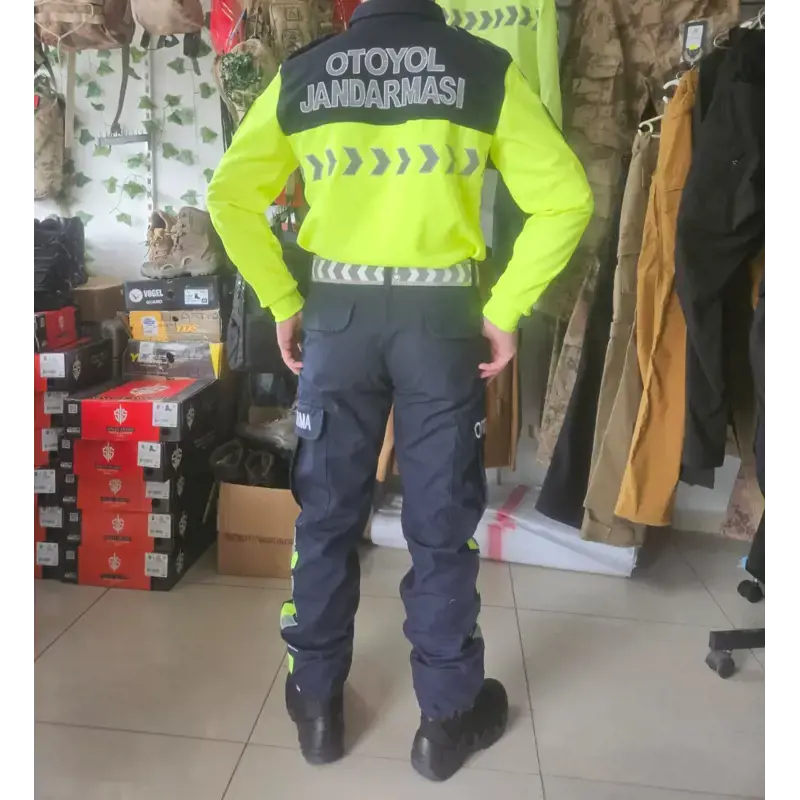 Otoyol Jandarması Pantolonu Ve Otoyol Uzun Kollu Tişört Takım, Jandarma Otoyol Pantolon ve Uzun Kollu Üniforma Sweatshirt 