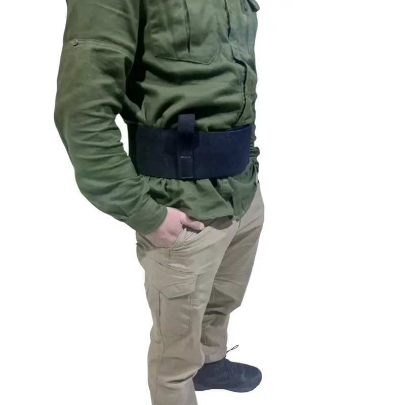 Siyah Bel Korseli Cırtlı Silah Kılıfı