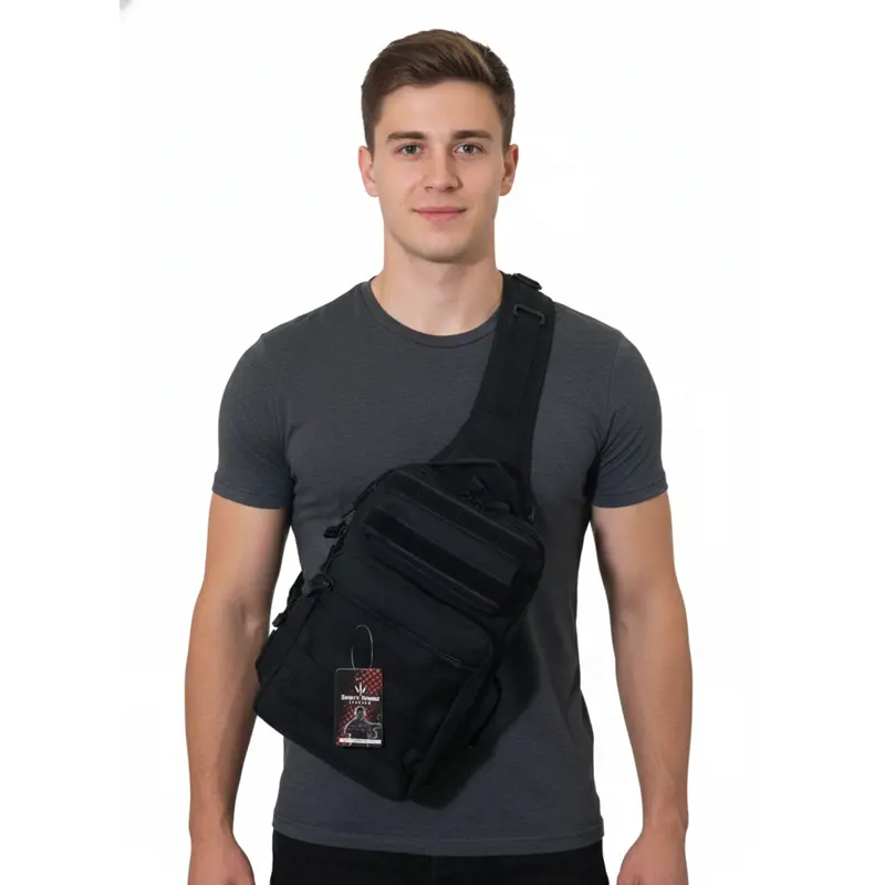 Ayarlanabilir Omuz Askılı Taktik Boyunluk Çanta - Siyah