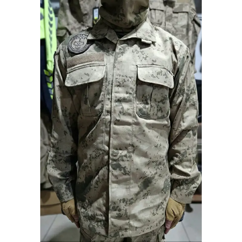 Jandarma Kamuflaj Uzun Kollu Gömlek , Jandarma Çöl Gömlek, Jandarma Kamuflaj Çöl Renk Gömlek 