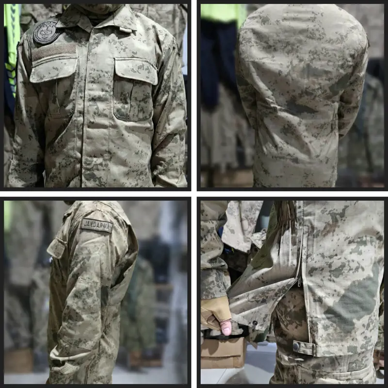 Jandarma Kamuflaj Uzun Kollu Gömlek , Jandarma Çöl Gömlek, Jandarma Kamuflaj Çöl Renk Gömlek 