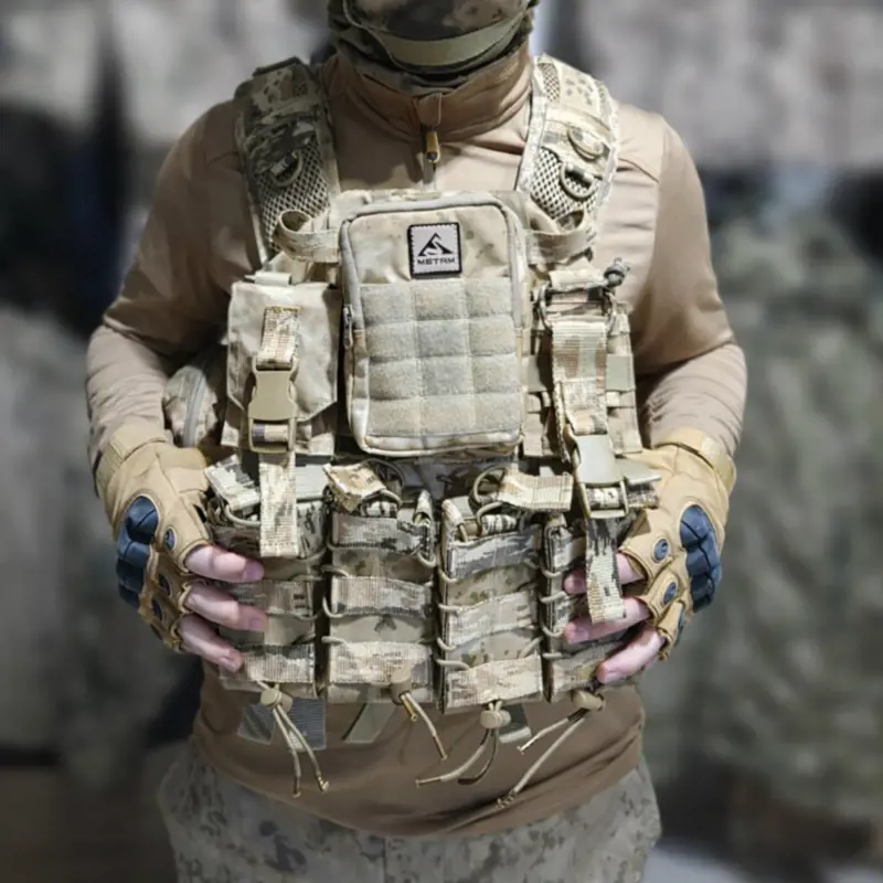 Balistik Plaka Takılabilen Jandarma Kamuflaj Tam Donanımlı Hücum Yeleği