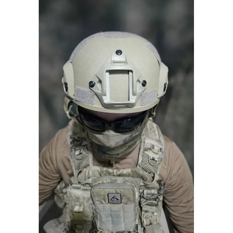 Tactical Airsoft Kask Kompozit Başlık Koruyucu Miğfer Bej