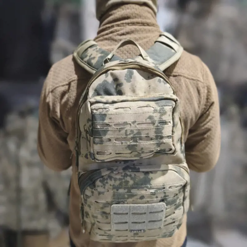 Asdağ 15 litre kamuflaj taktik sırt çantası 