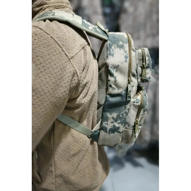 Asdağ 15 litre kamuflaj taktik sırt çantası 