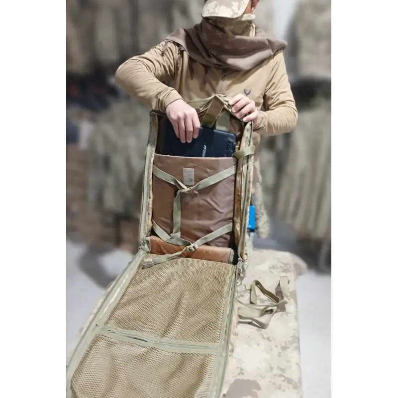 Taktik Askeri Sırt Çantası, 90 litre, jandarma Kamuflaj 