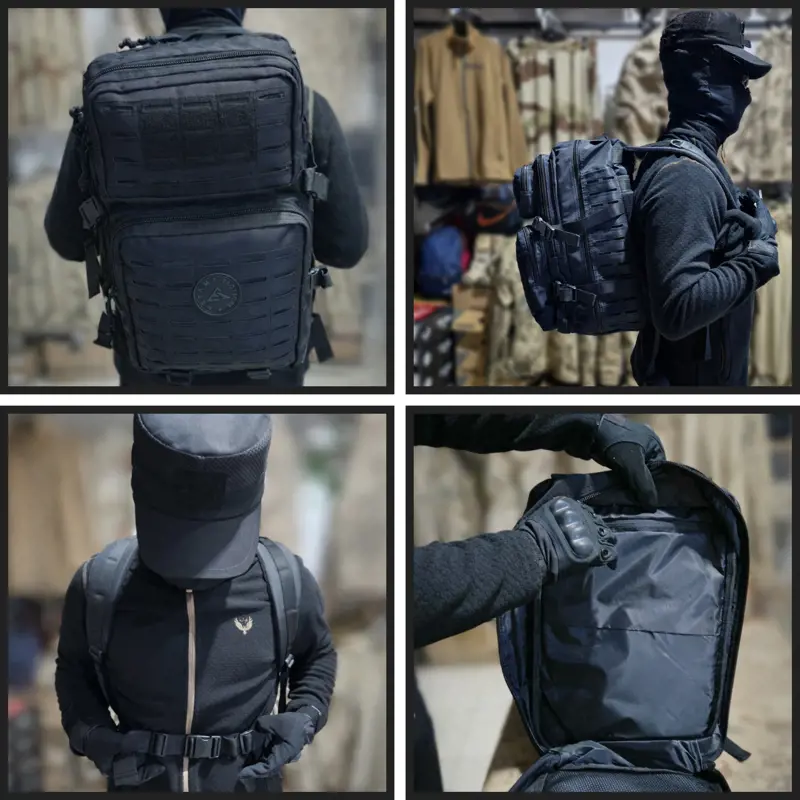 Taktik sırt çantası 45 litre siyah